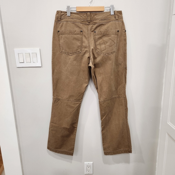 Eddie Bauer First Ascent Pants Mens 34x32 Fits 34x31 Tan Outdoor Hiking Cotton - Picture 2 of 13